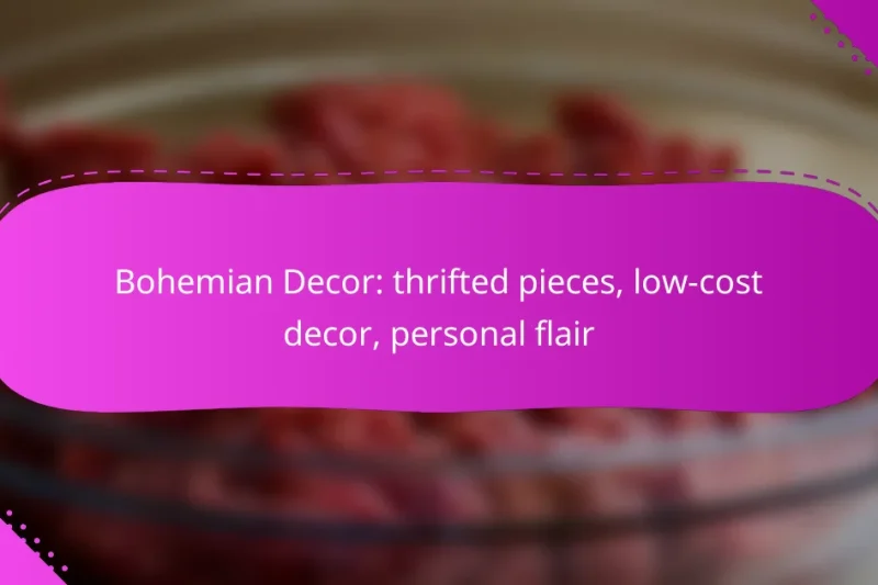 Bohemian Decor: thrifted pieces, low-cost decor, personal flair